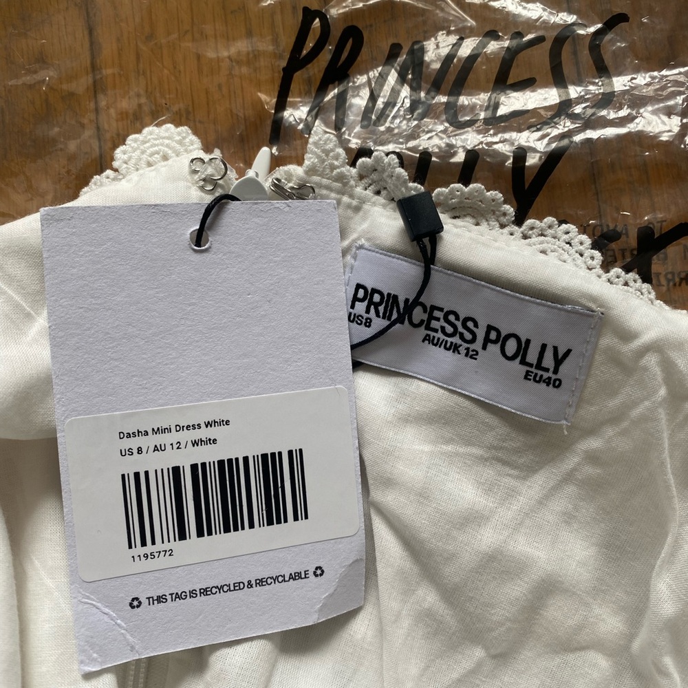 Princess Polly Dasha Mini Dress (white) - Picture 4 of 4